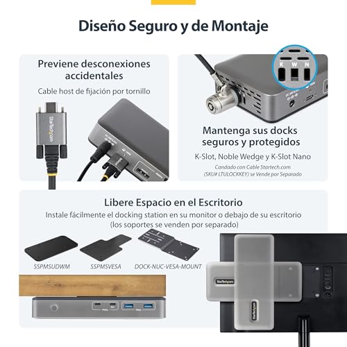 Dock USB-C con triple display 4K y 100W de carga para optimizar tu Windows 6
