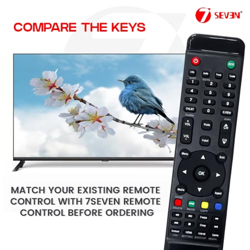 Image of 7SEVEN Compatible for Kodak Tv Remote Suitable for LCD LED 32 40 43 55 Inch Television - Match Exactly Existing Model Remote Control for Better Performance