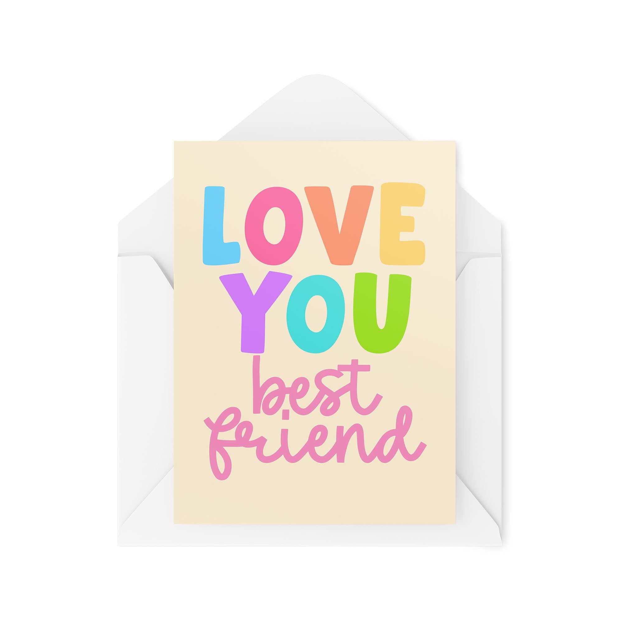 Funny Novelty Greeting Cards | Love You Best Friend | Birthday Girlfriend Best Friend Thinking Of You Banter Funny Joke | CBH1292