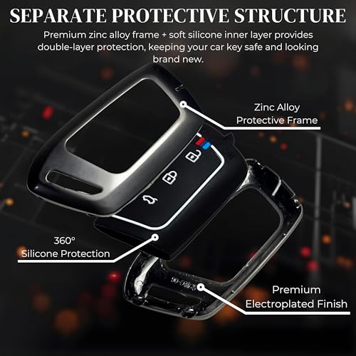 Image of Car Key Cover Compatible With MG Windsor EV & Hector | Premium 3-Button Smart Case | Luxury Protection Shell