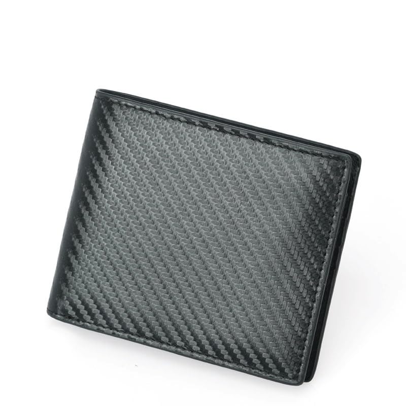 Pince à Billets Multifonction Gray : Portefeuille Court et Sac à Cartes en Fiber de Carbone