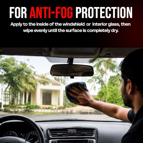 Image of CX2 Anti Fog Car Glass Cleaner Spray 300ml | Windshield & Window Glass Cleaner | Streak-Free Shine | Removes Oil Film, Dirt & Water Spots | Anti-Fog Formula for Car Windshield, Mirrors & Helmet Visor