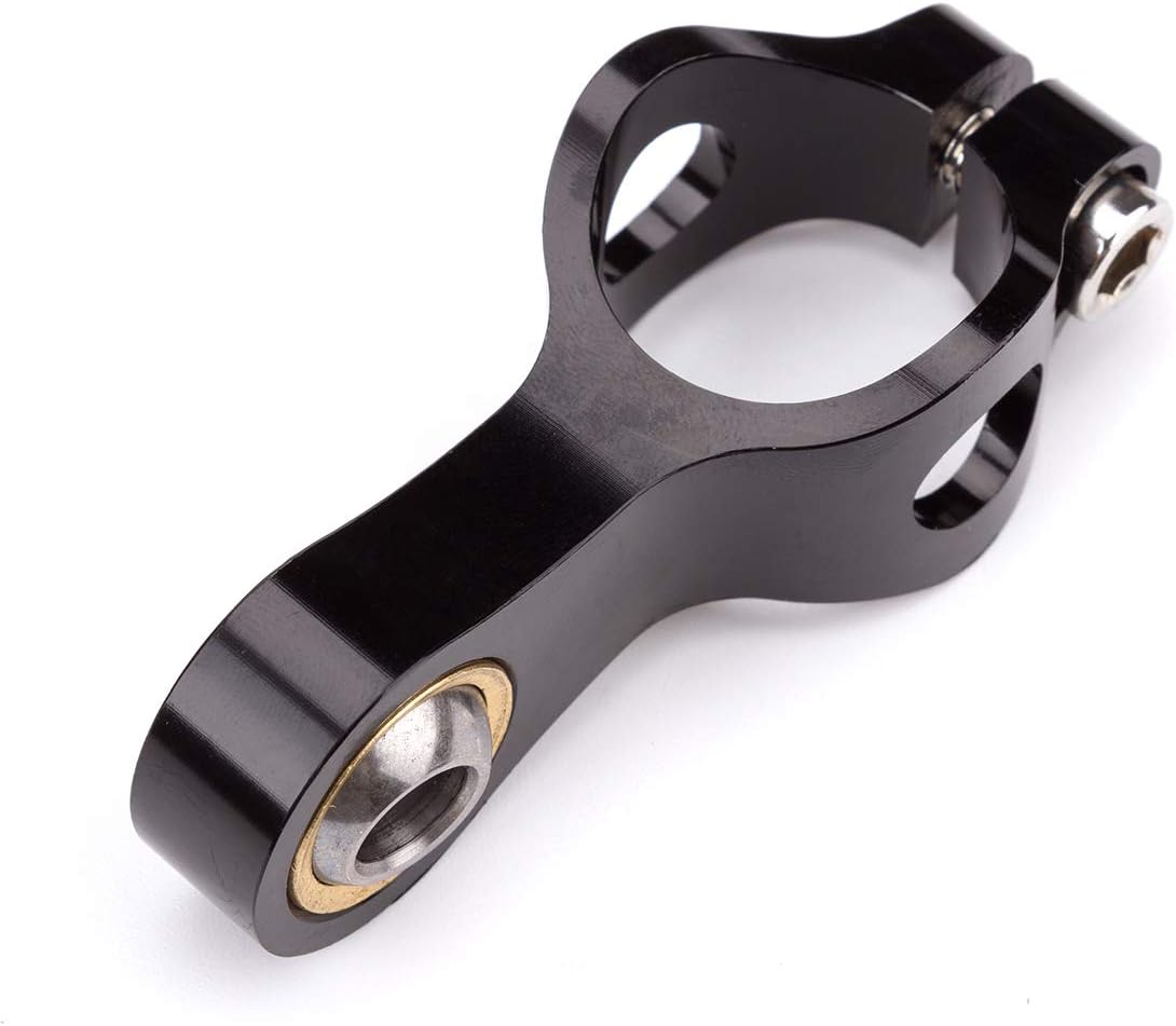 Motorcycle Adjustable Steering Damper Steering Damper Stabilizer Safety Control with Mounting Bracket Kits Fit for Yamaha YZF R6 06-20 YZF R1 YZF1000 06-16 (Black)