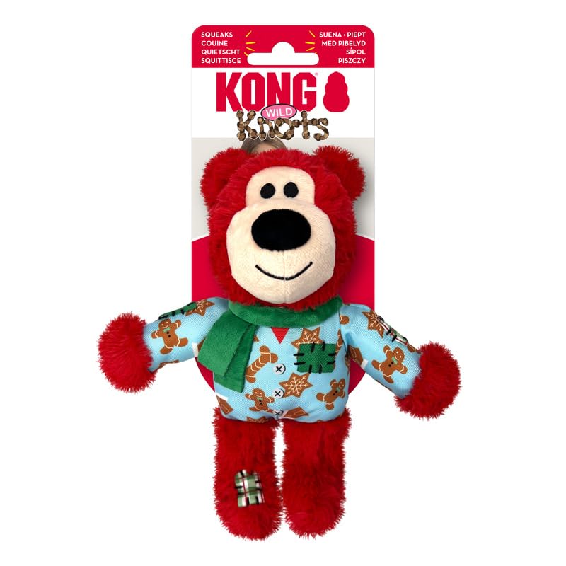 KONG Holiday Wild Knots Bär sortiert klein mittel