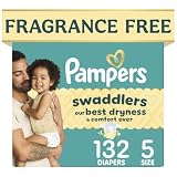 Pampers Swaddlers Baby Diapers, Size 5, 132 Count