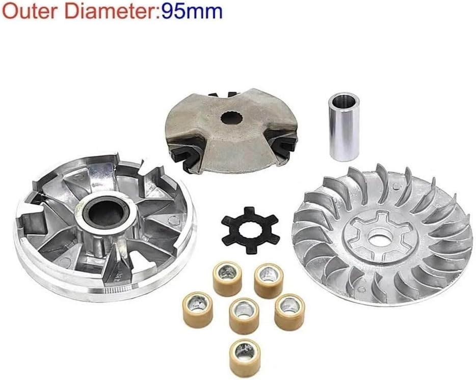 95MM 15T 17T Variator Kit Fit For JOG50 90 100 1E50QMF 1E52QMG ATV Buggy Go Kart Scooter(50CC-17T)