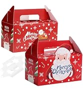 Weihnachts-Cupcake-Boxen 12 Stück – Mit Fenster, Einsatz & Griff, Festlich & Stabil