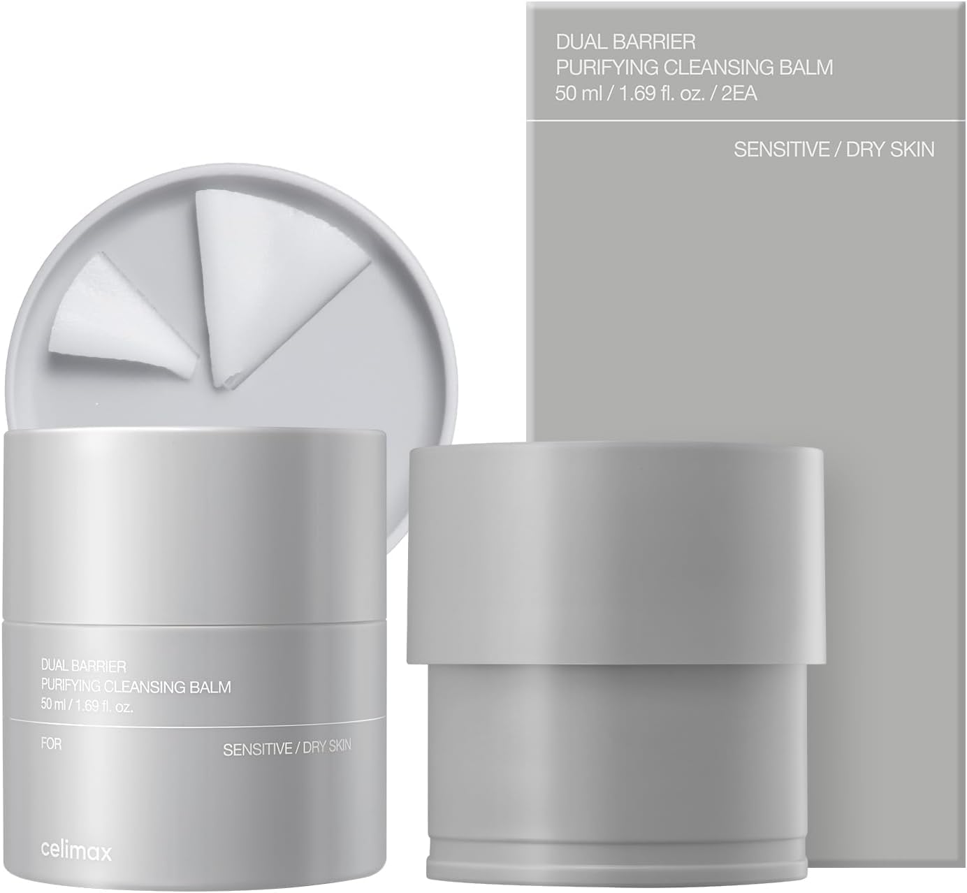 [CELIMAX] セリマックス デュアルバリア ピュリファイング クレンジングバーム 50ml +50ml メイク落とし 毛穴 セラミド 化粧落とし 保湿 ウォータープルーフ W洗顔不要 しっとり