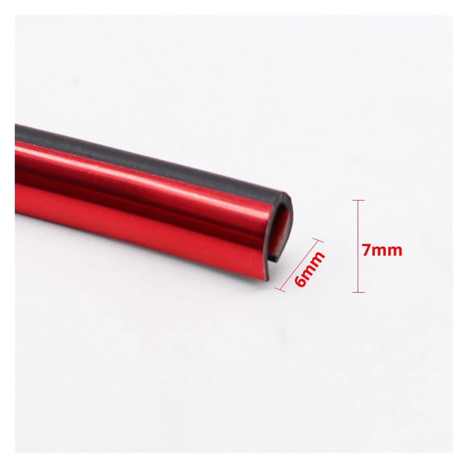 ZHGUIMING Tira protectora for puerta de coche, anticolisión, borde de puerta, pegatina antiarañazos, moldura de seguridad for carrocería de coche, moldura de estilo(10M Red)
