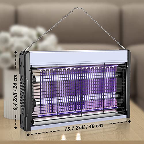 PALONE Insektenvernichter Elektrischer, UV USB Bug Zapper 3200V Wandmontierter Mückenlampe mit Kabel Insektenlampe Elektrische Fliegenfalle Mückenfalle Fliegenfänger Insektenfalle