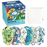 Meowgool Adhesive Eye Patches for Kids with Lazy Eye, 30+3 Bonus Patches, 6 Fun Boys Designs, 1...