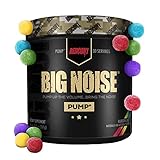 REDCON1 Big Noise Non Stim Preworkout, Rainbow Candy - Betaine Anhydrous & Acetyl L-Carnitine for Focus + Endurance - Keto Friendly, Caffeine Free Pre Workout (30 Servings)