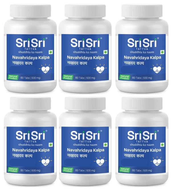 Sri Sri Ayurveda Tattva NAVAHRIDAYA KALPA 500MG Tablets-60 count-Pack of 6 (B0D1N9PF3F) Amazon Price History, Amazon Price Tracker