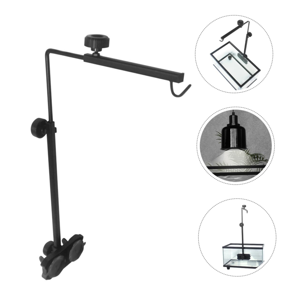 Lampada Per Rettili e Tartarughe Con Supporto Struttura Resistente Per Acquari e Terrari Accessorio Versatile Per Illuminazione Di Animali Domestici