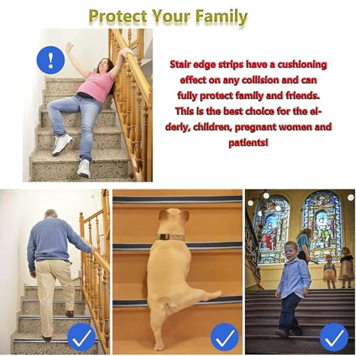 Protector antideslizante para escaleras L-Sd con borde seguro resistente a la intemperie 8