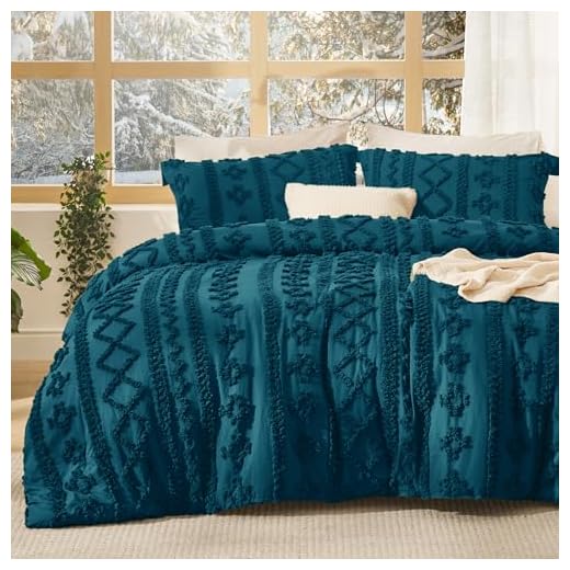 Bedsure Tufted Boho Comforter Set