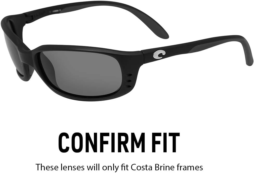 IKON LENSES Replacement Lenses For Costa Brine Sunglasses (Polarized)