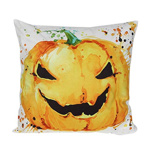 Cinnamou Mode 45 * 45 cm Halloween Taie d'oreiller Canapé Taille Jet Coussin Couverture Décor À La Maison Taie d'oreiller (C)