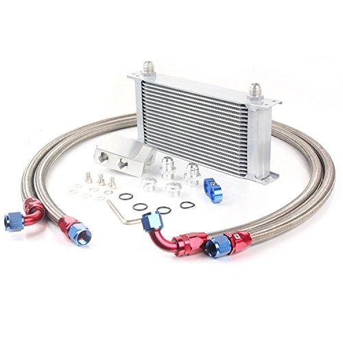 Kit refroidisseur huile moteur 19 rangées universel JDM avec filtre déporté