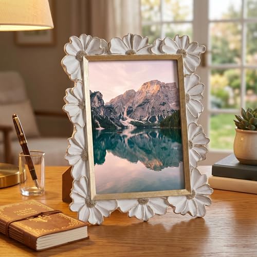 Cadre floral marguerite 3D pour sublimer vos photos de famille 6x8 - 6