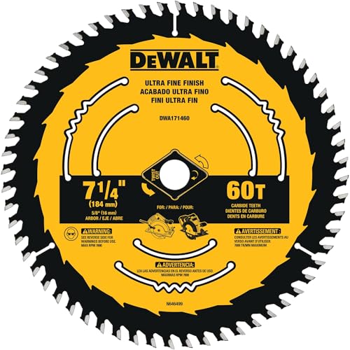 DEWALT Circular Saw Blade, 7 1/4 Inch, 60 Tooth,...