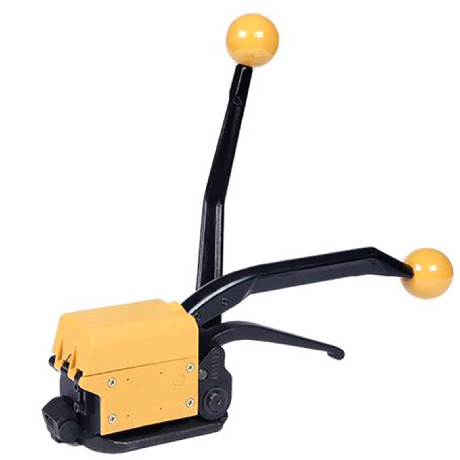 TEmkin12.7-19 mm Steel Strapping Tool, 8000N Metal Manual Belt Packing Banding Machine, Buckle Sealless Combination Tools, for Steel Strapping Packaging