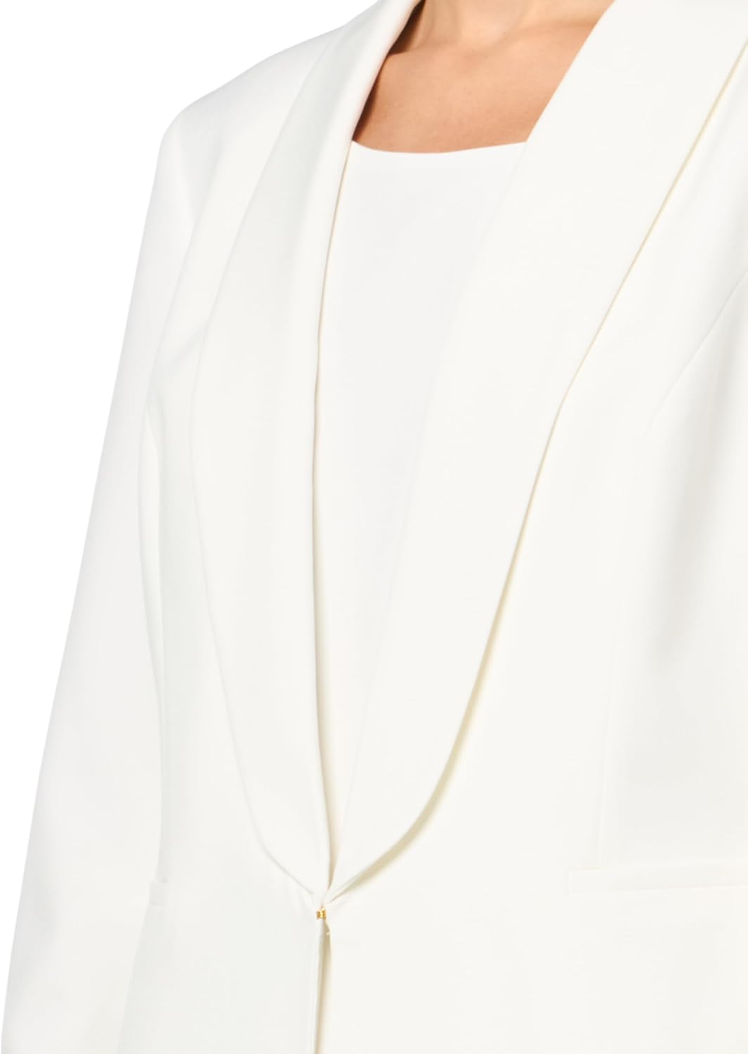 Le Suit Women's Shawl Collar Blazer & Sheath Dress, 2pc Set Vanilla Ice