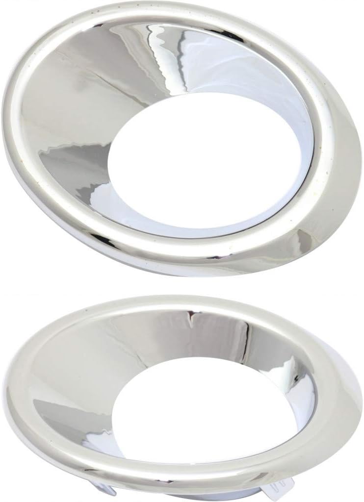 For Nissan Pathfinder Fog Light Cover 2013 14 15 2016 Driver and Passenger Side Pair/Set | Finisher | Chrome | DOT/SAE Compliance | NI1038138 + NI1039138 | 622573KA0B + 622563KA0B