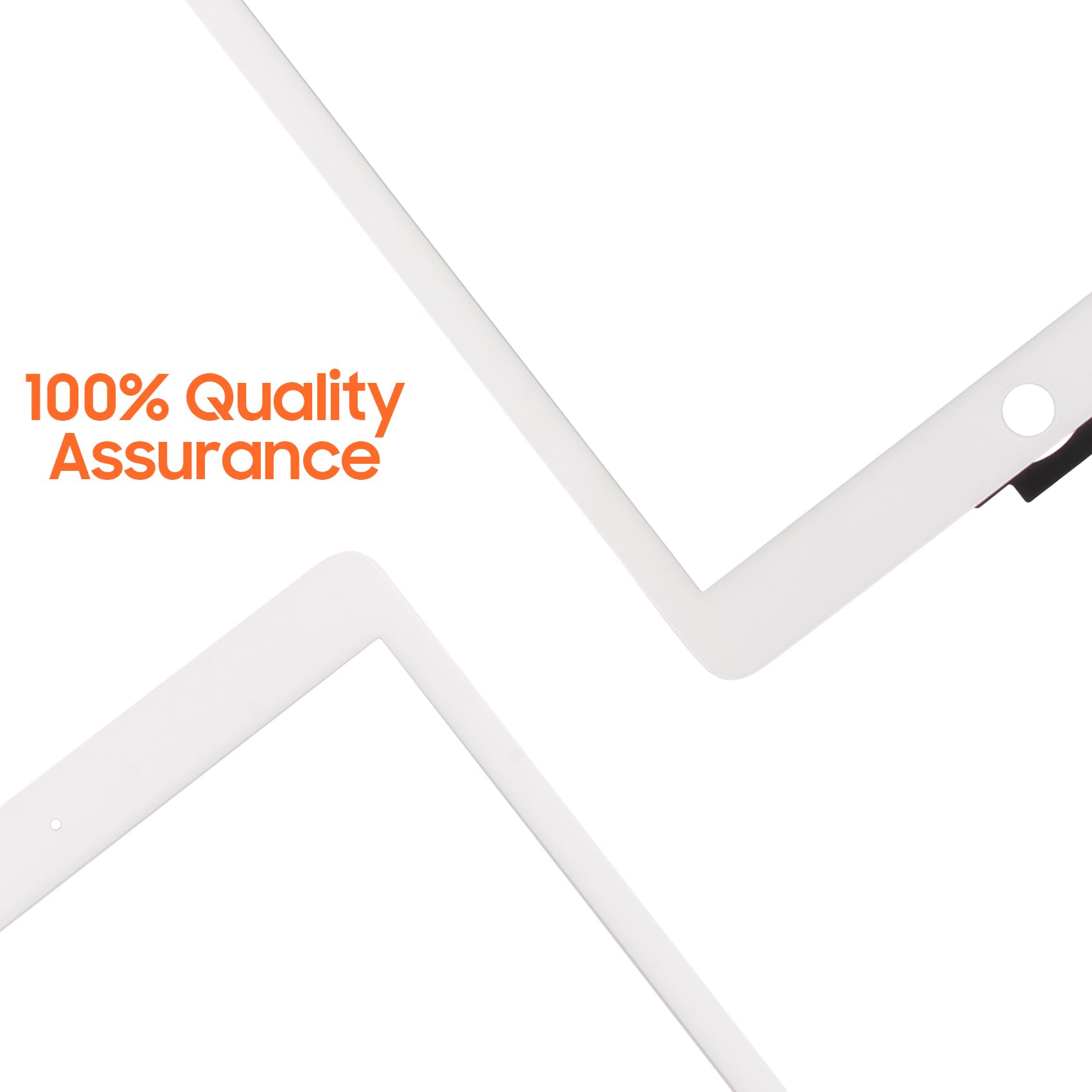 Schermo touch screen per iPad Air 2 di ricambio per iPad Air 2 generazione A1566 A1567 9,7 pollici Digitalizzatore Vetro Pannello con Riparazione Senza Display LCD (Bianco)