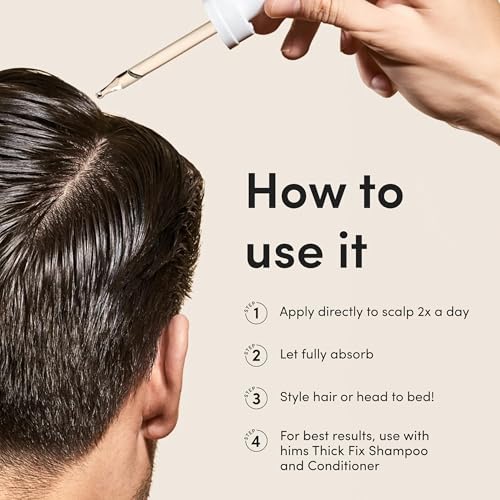 Image of hims Hair Regrowth Treatment - Topical Minoxidil 5% Solution for Men - Extra Strength - Supports Thicker, Fuller Hair - Non-Greasy - Unscented, 2 Pack