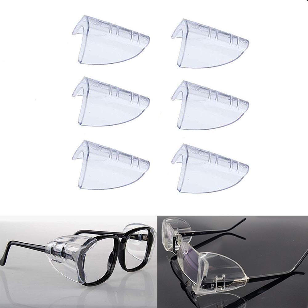 4 Paires Protections Latérales Lunettes - Transparent TPU Pour Sécurité Renforcée