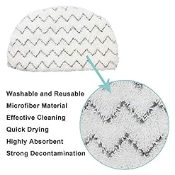 Alternative view of Extolife 10 Pack Steam Mop Replacement Pads for Bissell Powerfresh Steam Mop 1940 1806 1544 1440 Series, Model 19402 19404 19408 19409 1940A 1940F 1940Q 1940T 1940W B0006 B0017 2075A Part 5938