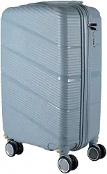 Mala de bordo em Polipropileno 4 rodas 360º - AeroMalas Catar (Azul Claro)