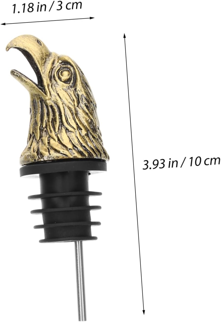 VOSAREA Eagle Head Wine Pourer Liquor Pourer Spout with Airtight Seal for Wine Bottles Reusable Wine Accessory for Parties and Everyday Use Unique present for Wine Lovers