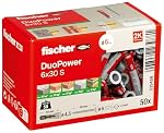 fischer – fischer DuoPower 6 x 30 S, Universaldübel mit Sicherheitssch