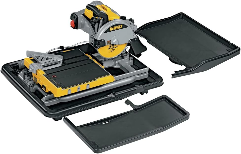 DEWALT D24000 Wet Tile Saw with separated water trays