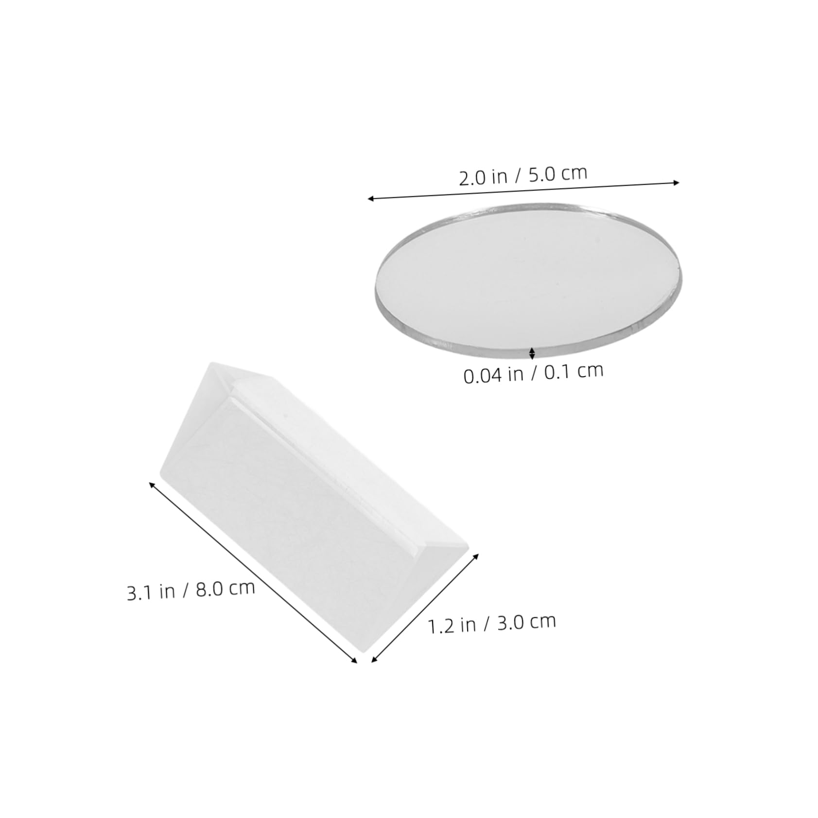 FUNOMOCYA Enhance Your Observation Physics Optics Experiment Set Piece Lens Kit for Science Education Photography