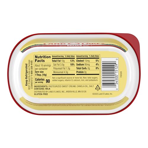 Land O Lakes® Butter with Canola Oil, Spreadable, 8 oz tub - Image 3