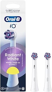 Oral-B iO - Juego de 2 cabezales para cepillo de dientes eléctrico Oral-B iO, color blanco