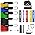 WHATAFIT Resistance Bands, Exercise Bands, Workout Bands with Handles, Door Anchor and Ankle Straps, 5 Resistance Levels Fitness Bands for Strength Training, Physical Therapy, and Home Gym Equipment