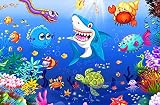 HUADADA 100 Piece Puzzles for Kids Ages 4-8, Underwater Ocean Jigsaw Puzzles for Children Learning E