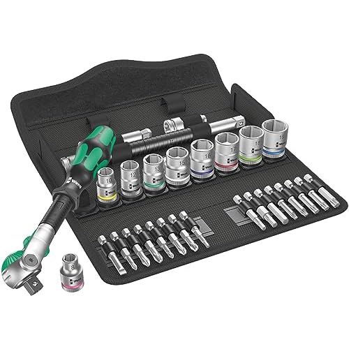 Wera Zyklop Speed-Knarrensatz 8100 SB 6. 3/8 Zoll, Antrieb, metrisch, 29-teilig, 05004046001