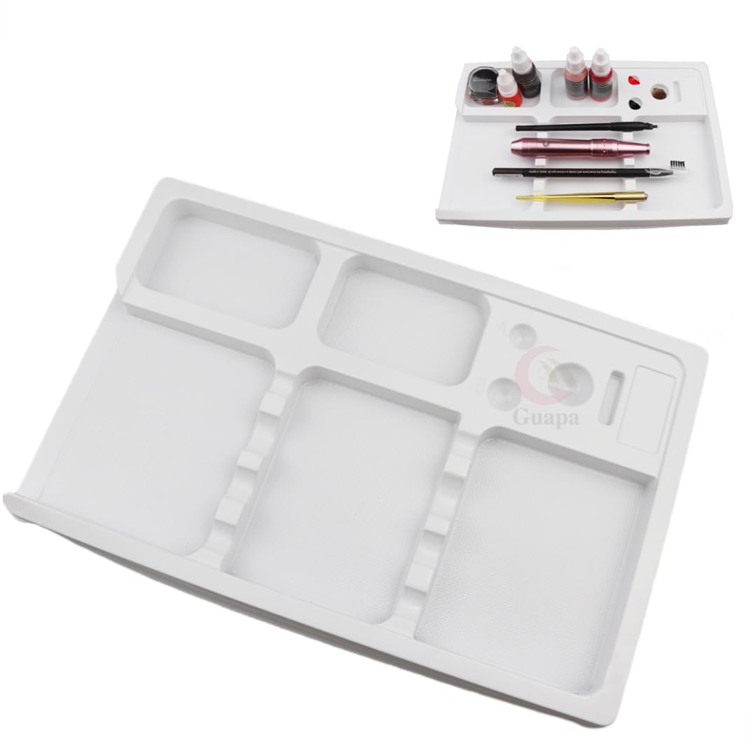 10PCS Disposable Tattoo Cartridge Tray – Washable PVC Ink Cup Holder & Tattoo Microblading Pen Holder for Tattooing Supplies (A Pack of 10PCS)