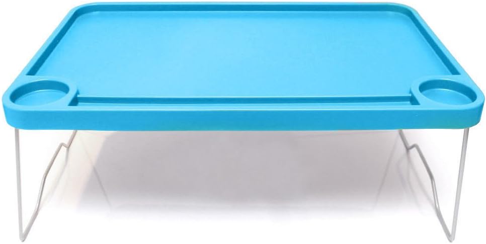 Bed Tray Foldable 22x14" Breakfast Table Laptop Support Blue Desk Nordby
