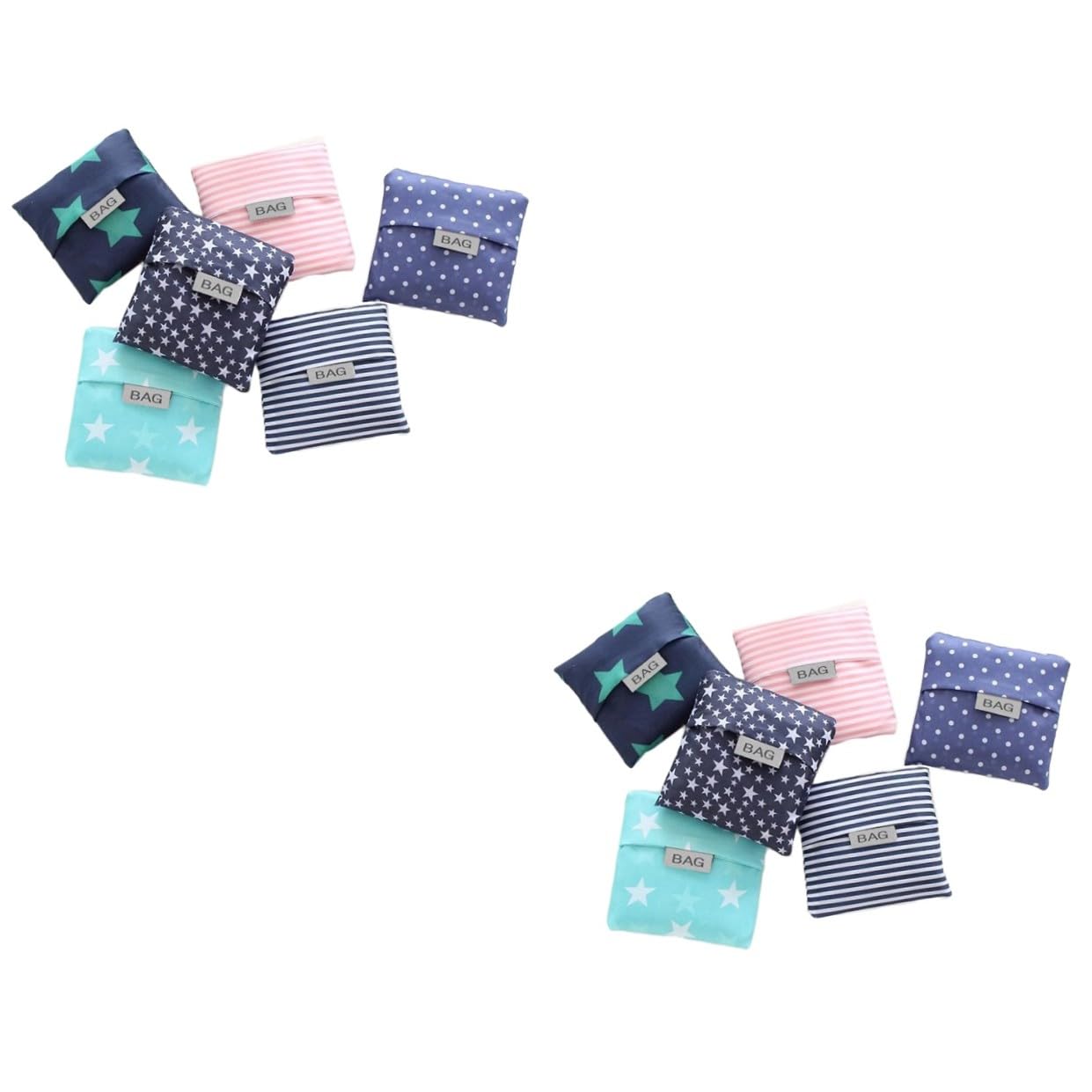 Gatuida 12piezas Bolsa De Compras Plegable Bolsa Tote Resistente para Almacenaje Práctica y Lavable para Compras Diarias y Uso Multifuncional