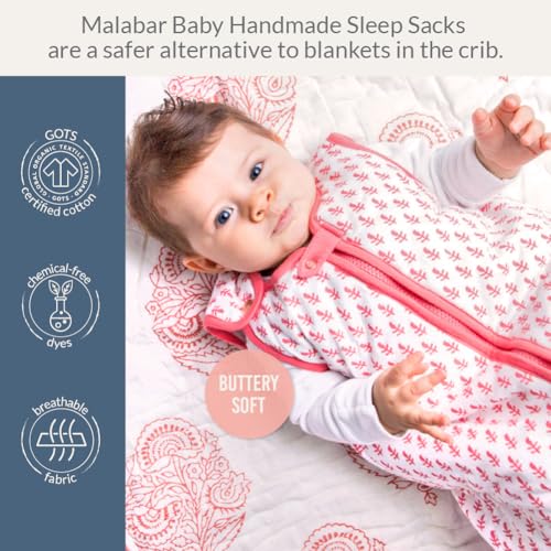 Image of Malabar Baby Baby Sleeping Sack, TOG 2.2 Cotton Wearable Blankets Baby Sleeping Bags for Newborn Infant Toddler Shower Gift