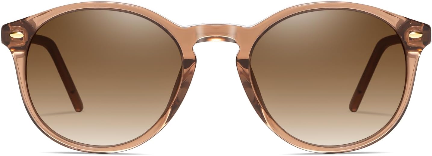 DUCO Men Sunglasses Polarized UV Protection Safety Mens Sun Glasses Cute Round TAC lenses Shades Acetate Frame DC1258 - Image 9