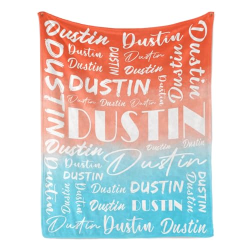 Name Blanket Personalized Name Blanket Customized Blanket with Name Text for Adult Kid Birthday Christmas Mothers Fathers Valentines Day Gift