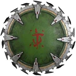 Dark Ages Style Chainsaw Shield – Cosplay Prop (Fixed Chainsaw)