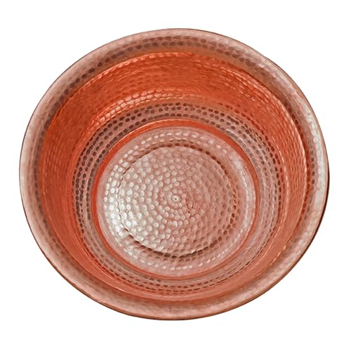 Tazón portátil para pedicura de cobre hecho a mano miniatura 4